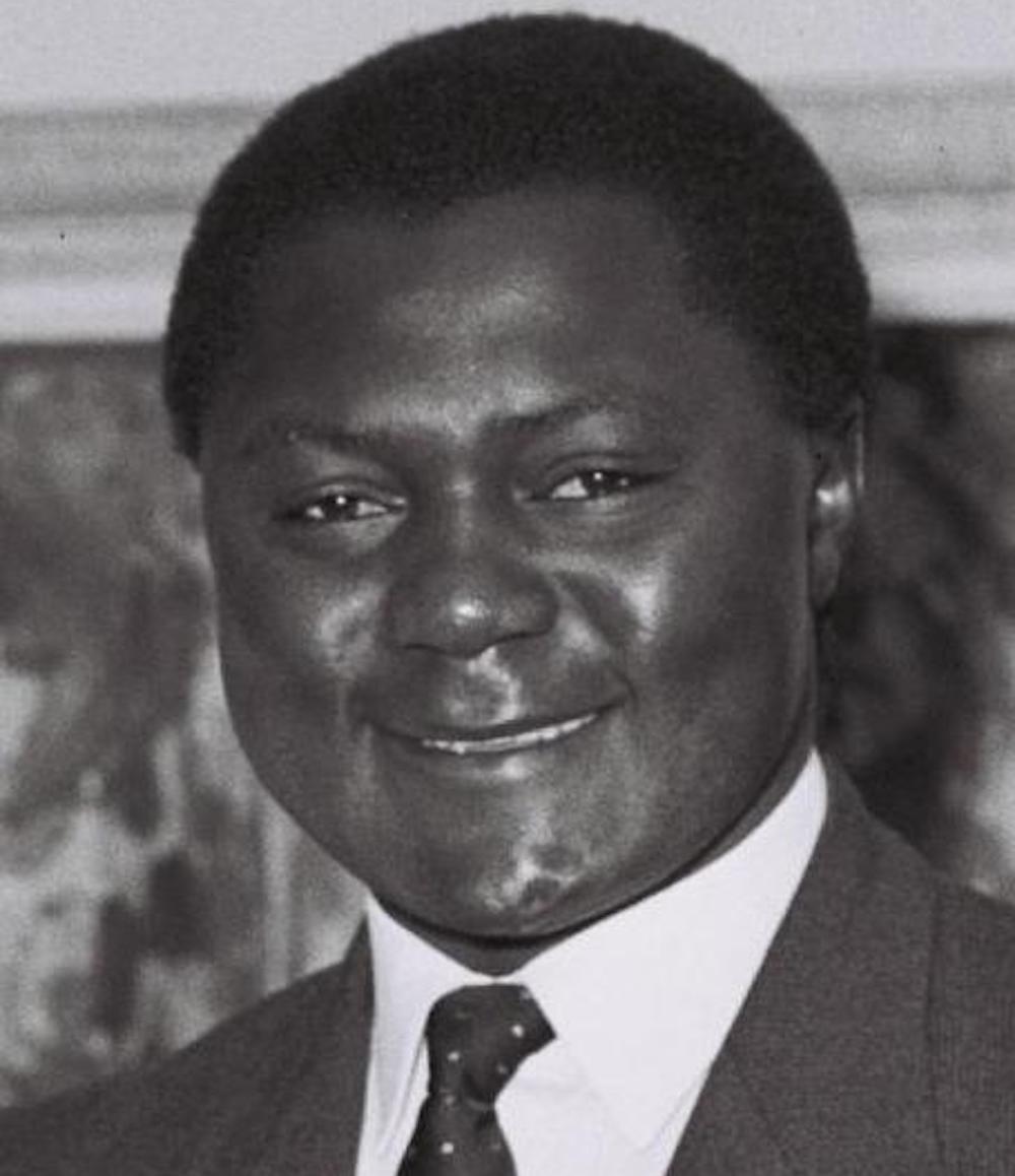 Secretary General of the Kenya Federation of Labor, Tom Mboya, taken during their honeymoon with his wife Pamela (not in picture) in Israel. Date 22 January 1962. (cropped). Photo credit Wikimedia Creative Commons