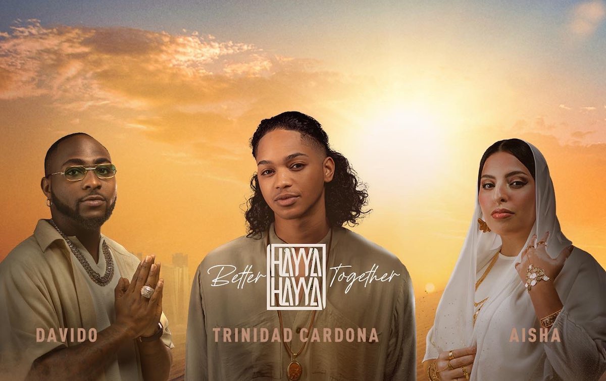 Davido is featured on the FIFA World Cup Qatar 2022 official soundtrack. The Nigerian hitmaker is featured on the song titled “Hayya Hayya” with Trinidad Cardona and Aisha.