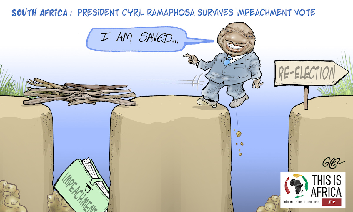 Cartoon | South Africa president survives impeachment vote