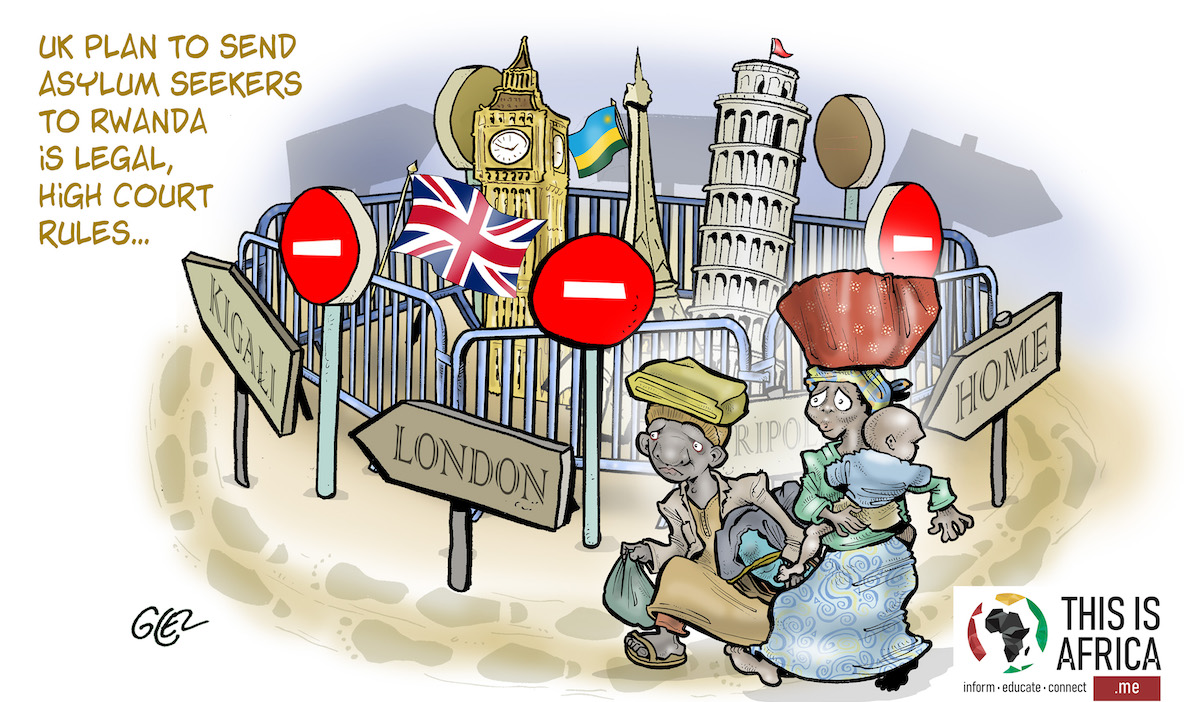 Cartoon | UK High Court upholds a controversial plan to send migrants to Rwanda