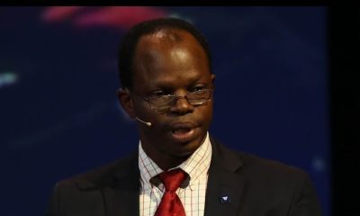 Thulani Mask delivering a speech