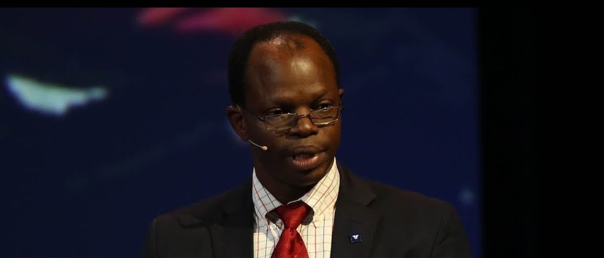 Thulani Mask delivering a speech