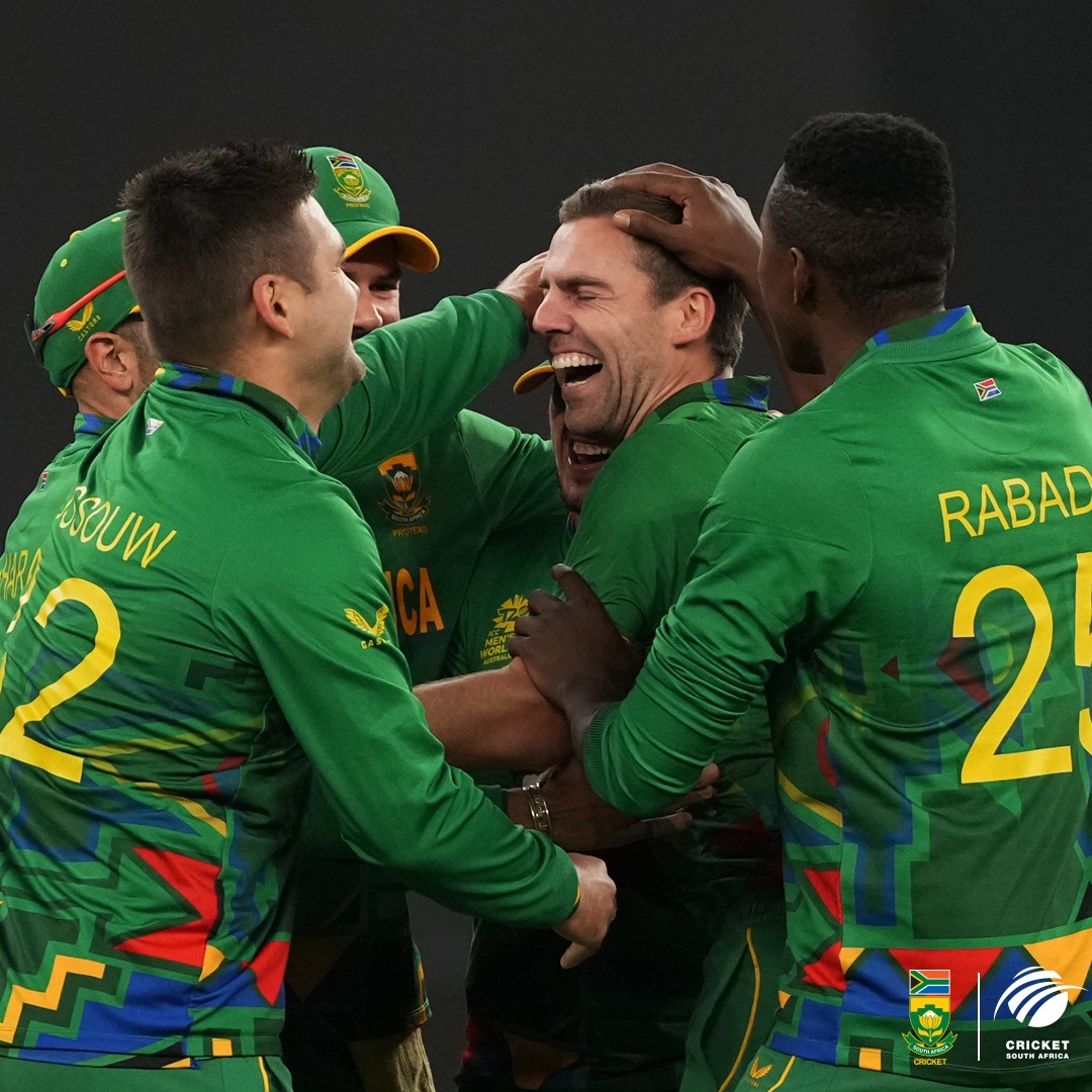 The Proteas in action.