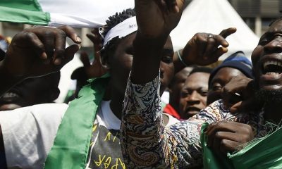 Nigerians protesting
