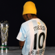 Winky D, wearing Lionel Messi Argentina shirt