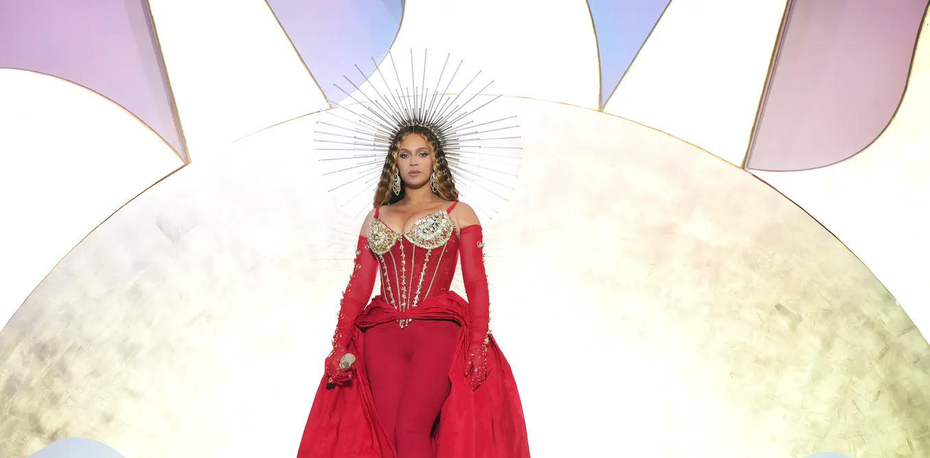 Beyoncé performs in Dubai in 2023.