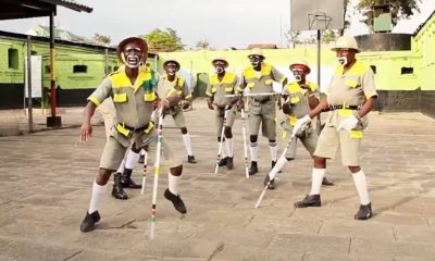 The Zangalewa Dance Troupe, inspired by the Cameroonian band Zangalewa, performs in a prison in Kenya.