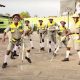 The Zangalewa Dance Troupe, inspired by the Cameroonian band Zangalewa, performs in a prison in Kenya.
