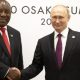 South African president Cyril Ramaphosa and Russian President Vladimir Putin
