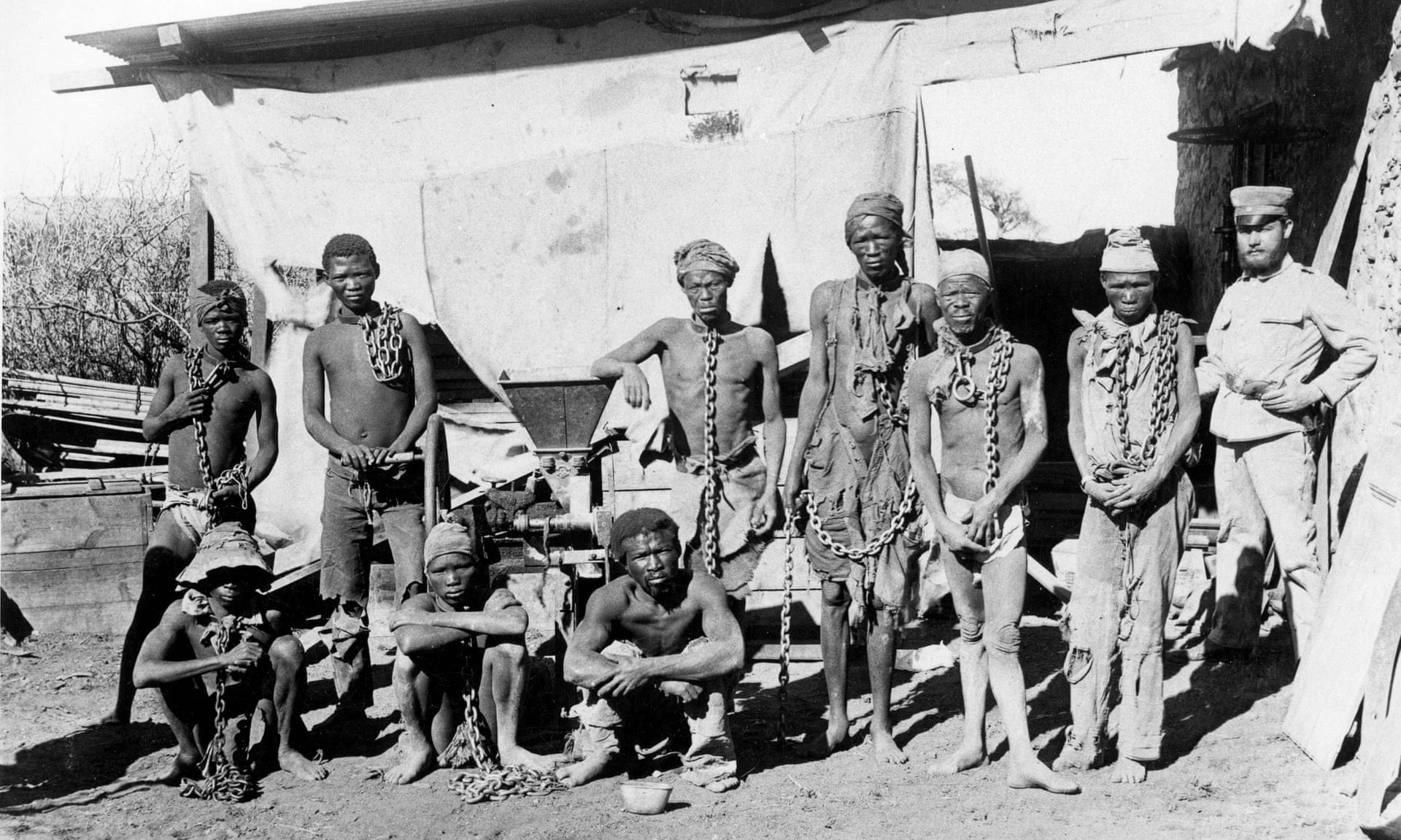 Herero and Nama prisoners from the revolt 1904-08.