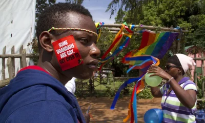 The annual gay pride parade in Entebbe, Uganda, in 2014.
