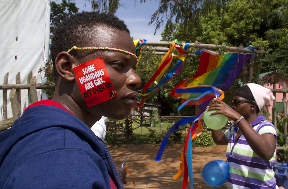 The annual gay pride parade in Entebbe, Uganda, in 2014.