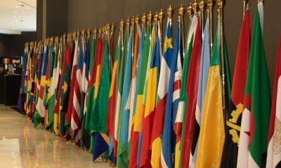 Flags of various African countries