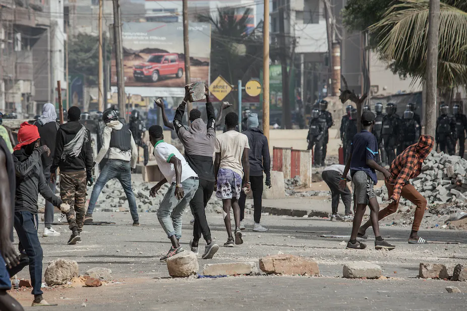 Clashes erupted in Senegal following the sentencing of opposition leader Ousmane Sonko to two years in prison for “corrupting the youth” in June 2023. 