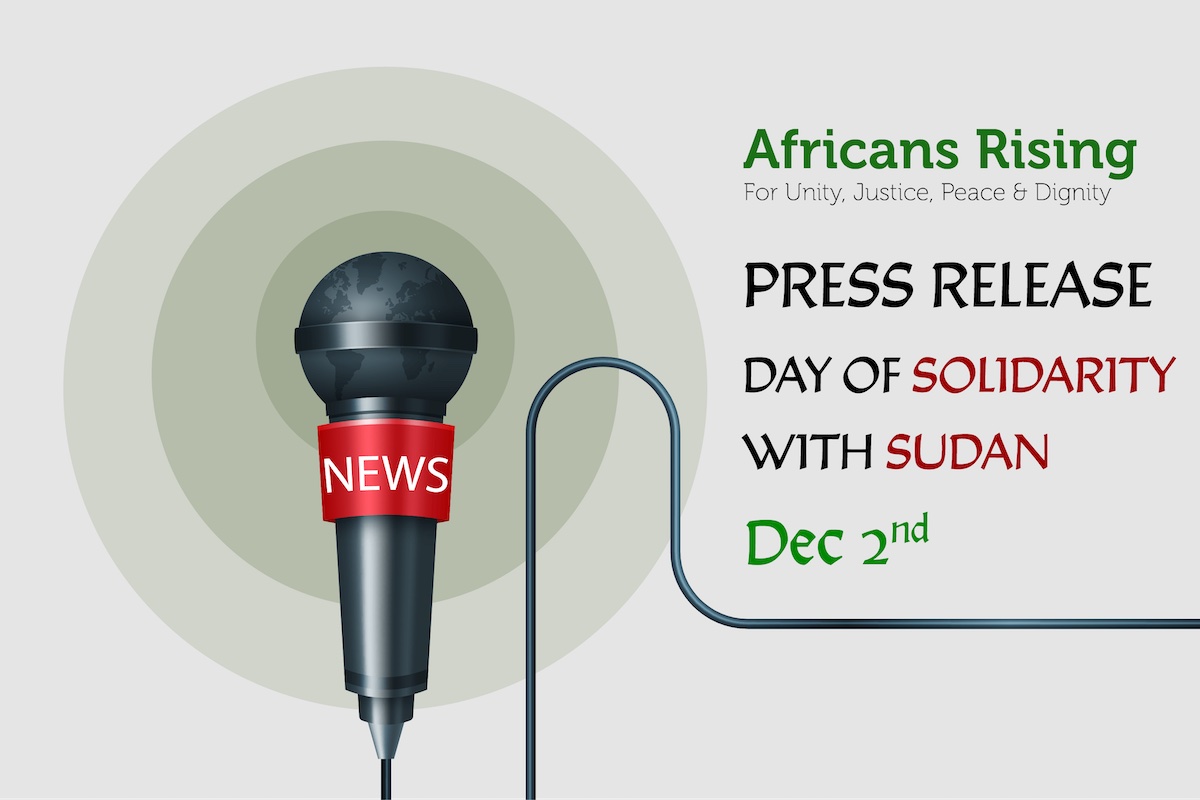 Africans Rising condemns ongoing war in Sudan, declares Day of Solidarity (2nd December, 2023)