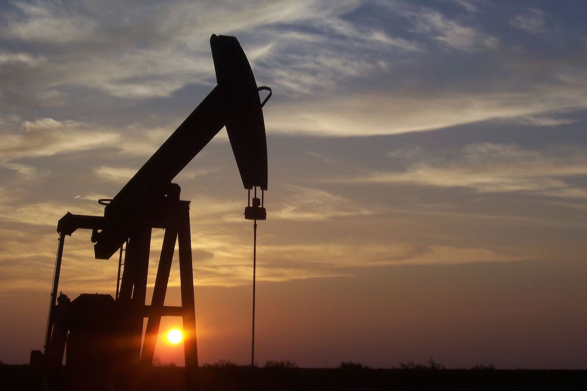 Pumpjack located south of Midland, Texas.
