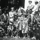 The results of a Bushman patrol: a postcard shows German soldiers posing with captured Indigenous people. Courtesy Robert J. Gordon